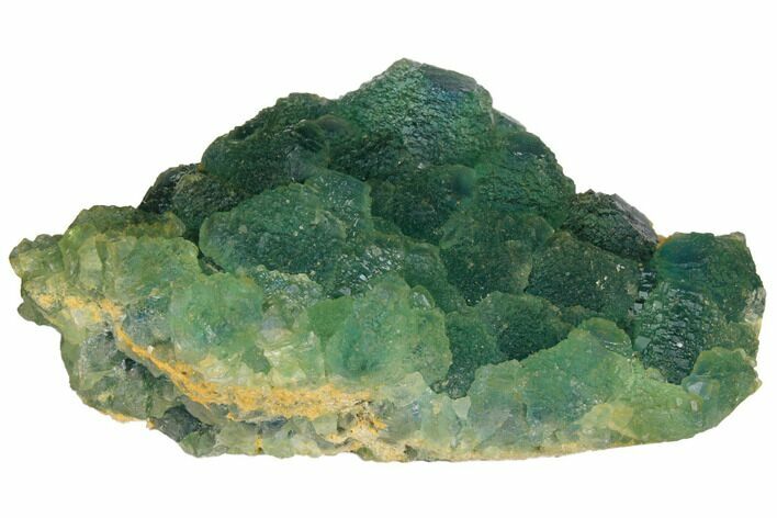 Stepped Blue-Green Fluorite Crystal Cluster - China #128869